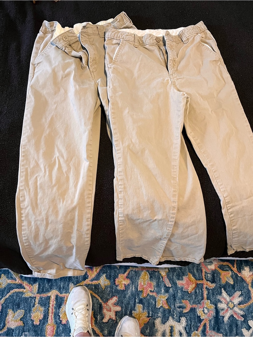 GAP Factory Boys Light Khaki chino pants. 12 husky and 14 husky